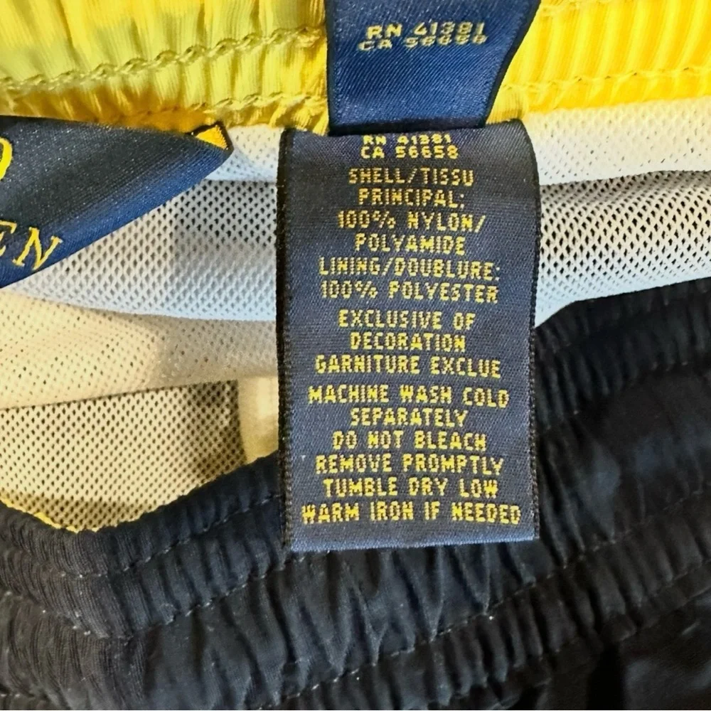 Polo Ralph Lauren Swim Trunks Mens Big & Tall Navy Blue Pony Logo Shorts Size 4X - Picture 5 of 7